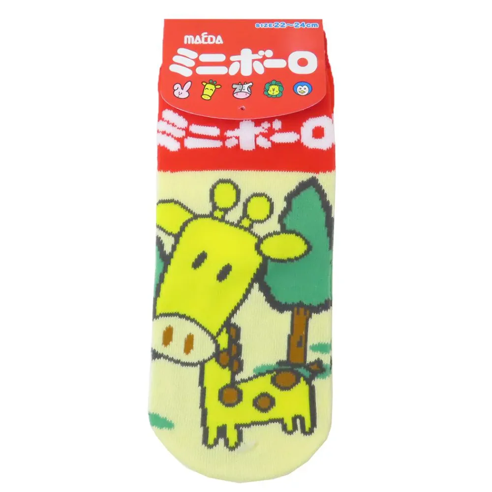 【最大1000円OFFクーポン!】ソックス レディース 女性用靴下 ミニボーロ キリン お菓子パッケージ ジェイズプランニング かわいい メール便可