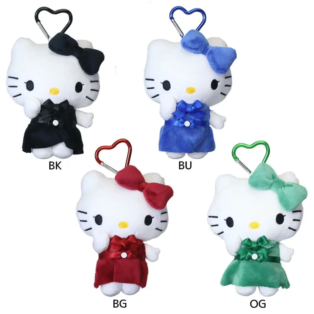 【最大1000円OFFクーポン!】ハローキティ キーホルダー ぬいぐるみマスコットポーチ BK / BU / BG / OG サンリオ