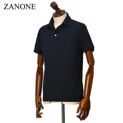 【FINAL SALE】ZANONE【ザノーネ】ポロシャツ 815159 ZG380 Z0542 アイスコットン ネイビー