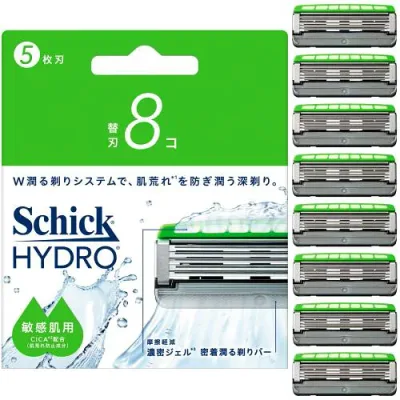Schick(シック) ハイドロ 敏感肌 替刃(8コ)男性用 髭剃り カミソリ 男性用 髭剃り カミソリ