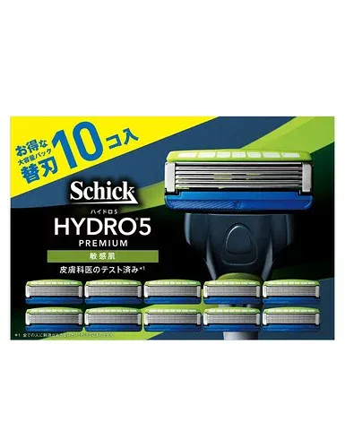 Schick(シック) ハイドロ5プレミアム 敏感肌用 替刃(10コ入) 髭剃り カミソリ