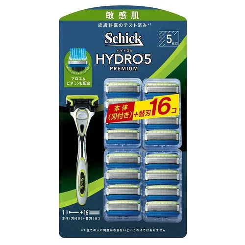 Schick(シック) 5枚刃 ハイドロ5 プレミアム 敏感肌用 本体+替刃16P cost31853