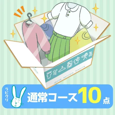 クリーニング 宅配 保管なし最速便コース 10点パック 送料無料 衣替え 新生活 シミ抜き 片付け