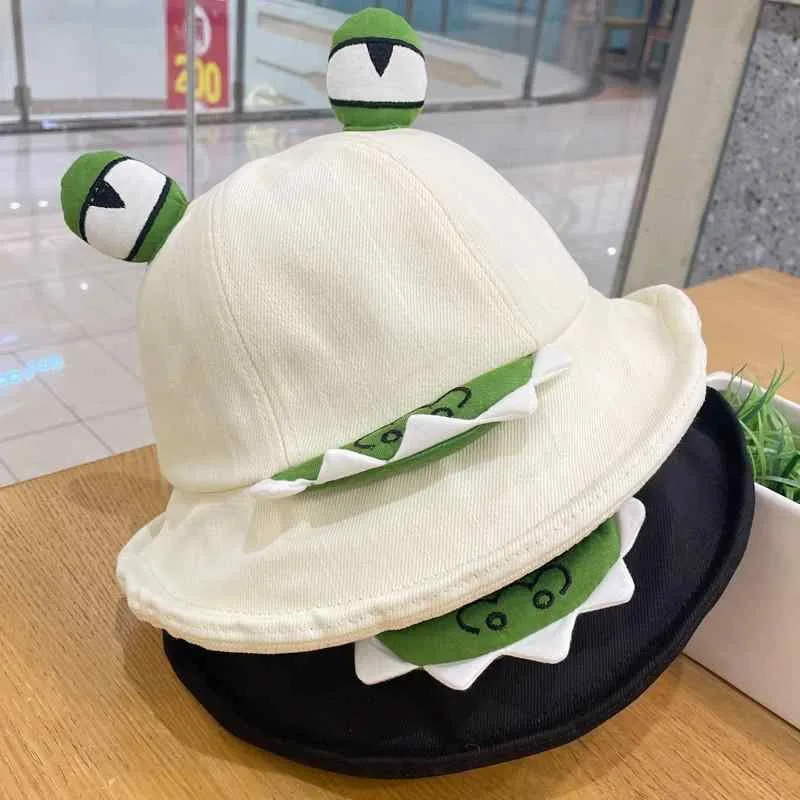 麦わら帽子 レディース メンズ 春夏 日よけ 防紫外線 軽量 かわいい 面白い 立体目玉付き バケットハット 手刺繍 紫外線対策 通学 旅行