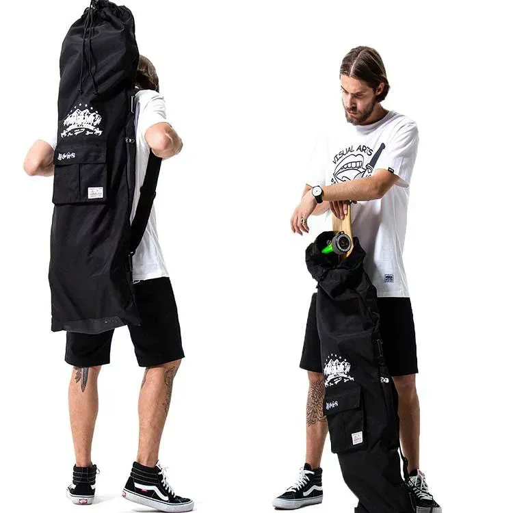 【クーポンで10%オフ】long board bag ロングスケードボード バッグ ロングスケードボード ケース スラッシャー ボードケース おしゃれ かっこいい 大きいサイズ スケボー スケボーケース 持ち運び ショルダーバッグ ブランド 黒 スケーボー