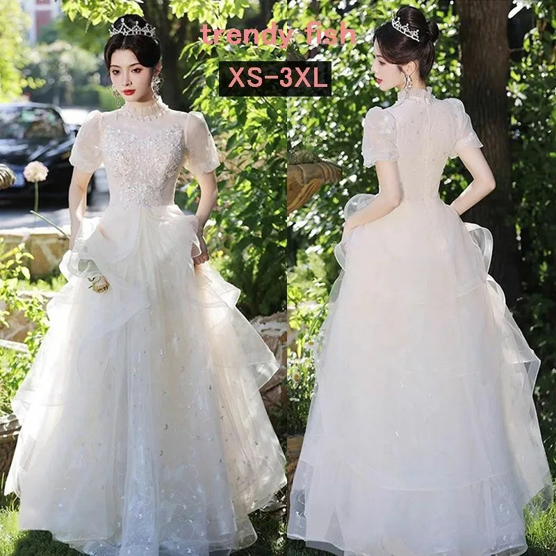 ウェディングドレス プリンセスライン aライン 花嫁 二次会 結婚式 披露宴 ドレス ロング カラードレス ウエディングドレス ロングドレス カラー 小さいサイズ 大きいサイズ シンデレラ ホワイト 白 食事会 フォトウェディング セルフフォト ロケーションフォト 家族挙式