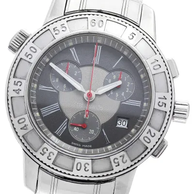 ティファニー TIFFANY&Co. マークT-57 クロノグラフ デイト クォーツ メンズ _903314【ev20】【中古】
