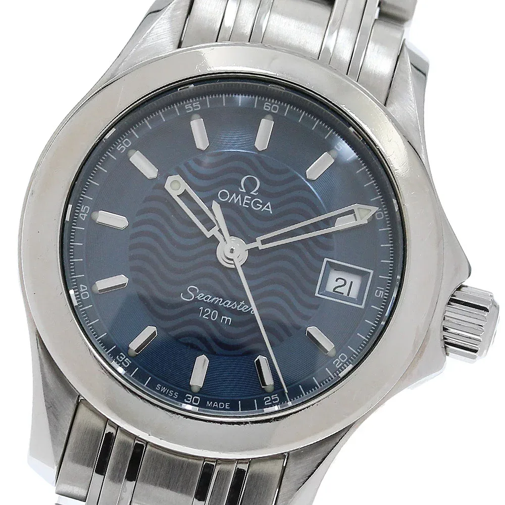 オメガ OMEGA 2581.81 シーマスター120 デイト クォーツ レディース 保証書付き_975830【中古】