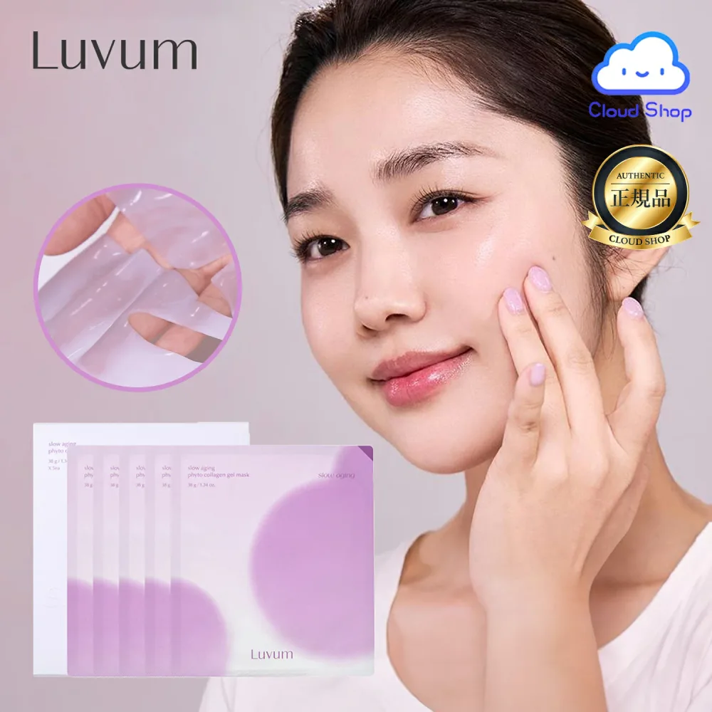 【公式代理店】スローエイジングフィトコラーゲンゲルシートマスク, 5枚(Slow Aging Phyto Collagen Gel Mask, 5ea) / LUVUM / ラビューム / ゲルマスク / ハリ / コラーゲン / マスクパック / フェイスマスク / シートマスク / スキンケア / 保湿 / 韓国コスメ【海外通販】