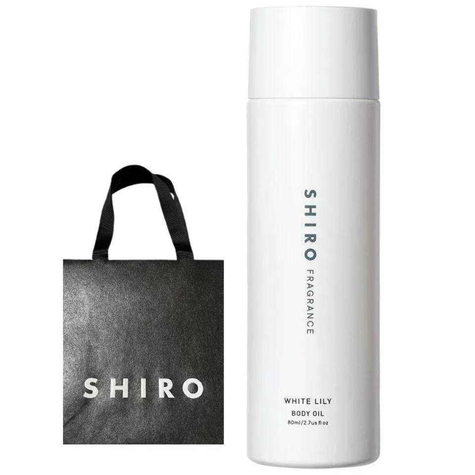 袋付き【ホワイトリリー・ボディオイル】 SHIRO (シロ) ホワイトリリー ボディオイル WHITE LILY BODY OIL 香水