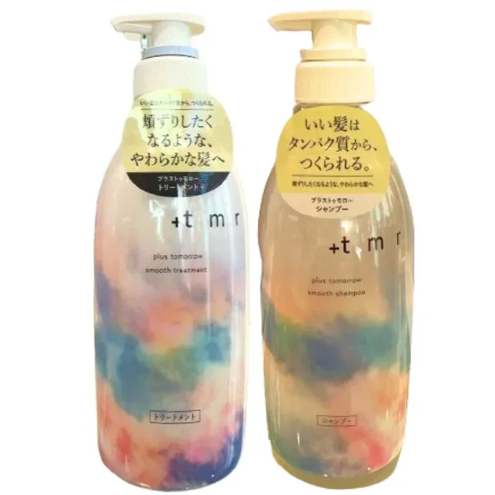 セット【+tmr・シャンプ+トリートメント】+tmr SMOOTH SHAMPOO プラストゥモロー スムース トリートメント 本体470mL