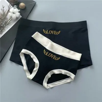 カップル ペア下着 おもしろ お揃い カップル セクシー ペア 【男女2着セットの価格】ペア 下着 sexy ハンガー レディース パンツ ブラ