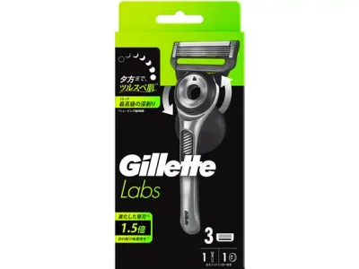 P&G ジレットラボ 角質除去バー搭載 本体+替刃3個+ホルダー P&G ジレット シェービング スキンケア