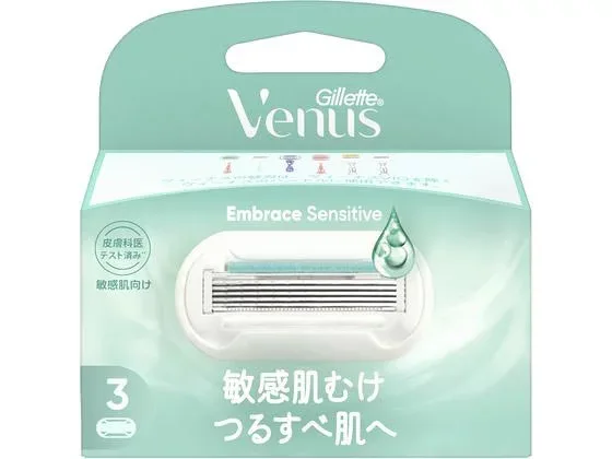 【お取り寄せ】P&G ジレット ヴィーナス 敏感肌むけ 替刃 3個 P&G ジレット シェービング スキンケア