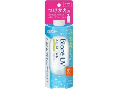 KAO ビオレUVアクアリッチ ライトアップエッセンス フレッシュパウチ 120g 替え UVカット 日やけ止め サンケア UVケア スキンケア