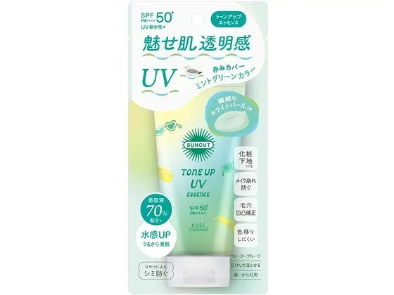 コーセーコスメポート サンカット トーンアップ UVエッセンス ミントグリーン 80g UVカット 日やけ止め サンケア UVケア スキンケア