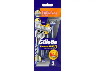 P&G ジレット カスタムプラス3 プレミアムスムース 3本 P&G ジレット シェービング スキンケア