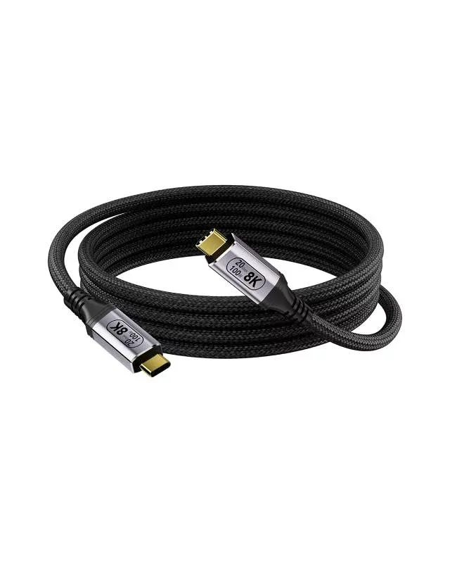 USB Type Cケーブル PD対応 100W/5A 超急速充電 USB C ナイロン編み 断線防止 8K@30Hz、4K@120Hz 、USB C 3.2 Gen 2x2 ビデオケーブル、20Gbps データ転送、 高耐久 USBC&USBC ケーブ
