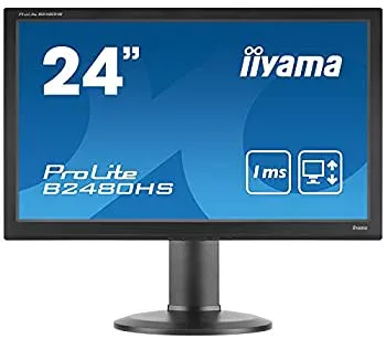 【中古】(非常に良い)iiyama 昇降・ピボット機能対応 + ホワイトLEDバックライト搭載 23.6型ワイド液晶ディスプレイ ProLite B2480HS-B2