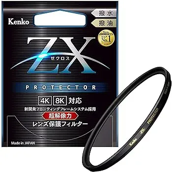 【中古】Kenko レンズフィルター ZX プロテクター 77mm レンズ保護用 撥水・撥油コーティング フローティングフレームシステム 日本製 277324