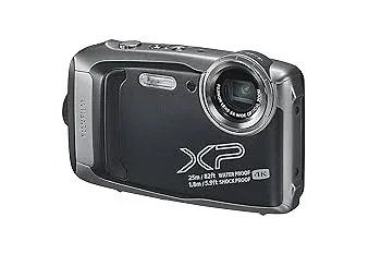 【中古】(非常に良い)富士フイルム(FUJIFILM) 防水カメラ XP140 ダークシルバー FX-XP140DS