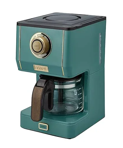 【中古】【Toffy/トフィー】 アロマドリップコーヒーメーカー K-CM5 スレートグリーン ドリップ式 蒸らし機能 自動保温機能 ガラスポット メッシュフィル