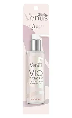 ジレットヴィーナスVIOヘア&スキン 2 イン1 クレンザー+シェーブジェル 190mL