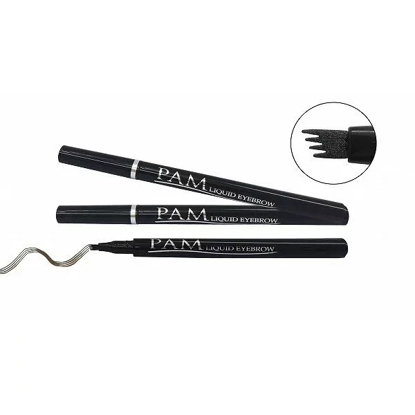PAM(パム)リキッド アイブロウ プラチナライン チャコールブラック(全3色) 6本セット人気商品がリニューアル!