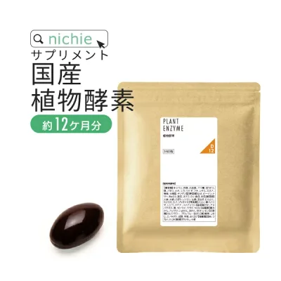植物 酵素 サプリ 360粒(約12ヶ月分) 酵素サプリメント 酵素粒 で 酵素ドリンク 酵素スムージー より手軽に 国産 野菜 やさい を使った 酵素 ダイエット サプリメント nichie ニチエー #別売詰め替えボトル対応