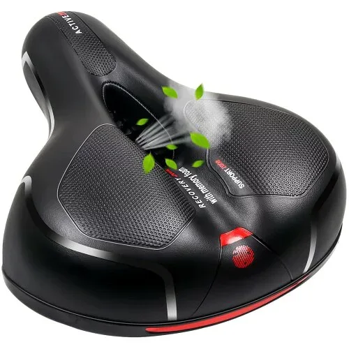 YMJOGGUE 自転車サドル サドルクッション 超肉厚 デュアル衝撃吸収 お尻痛くない ソフトサドル クロスバイク マウンテンバイク 防水 通気性
