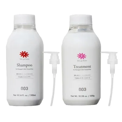 【楽天最安値に挑戦】 ナンバースリー 003 人が花 シャンプー 300ml & トリートメント 300g ディスペンサー付
