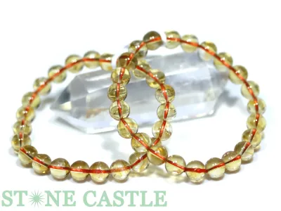 ☆高品質☆【ブレスレット】天然シトリンクォーツ (5A) (約9mm)【パワーストーン 天然石 アクセサリー レディース メンズ】
