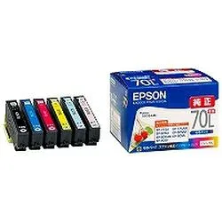 純正品 EPSON (エプソン) IC6CL70L カラリオプリンター用インクカートリッジ(増量6色パック) (IC6CL70L) 目安在庫=○