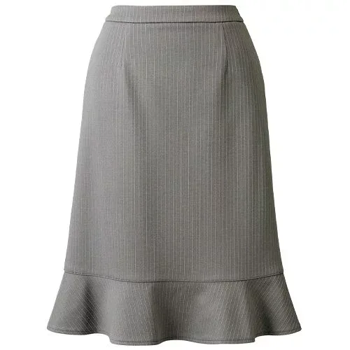 マリークヮント MARY QUANT チクマ M33281 事務服 スカート 受付 オフィス レディース オールシーズン 洗える 大きいサイズ ストライプXグレー 5号~17号 【送料無料】