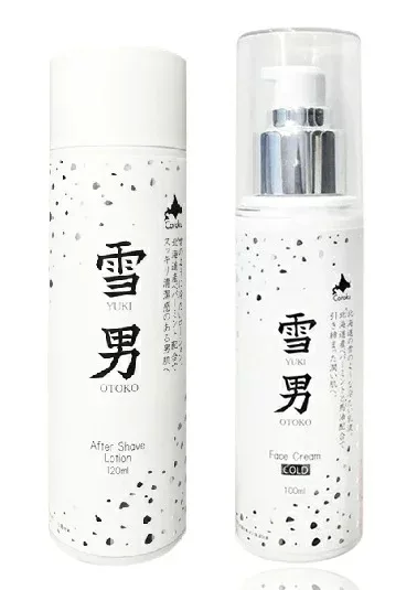 Coroku 小六 北海道メンズコスメ【雪男 ローション120ml&乳液100ml】セット 馬油 スクワラン 北海道産ペパーミント配合 父の日 彼氏 保湿
