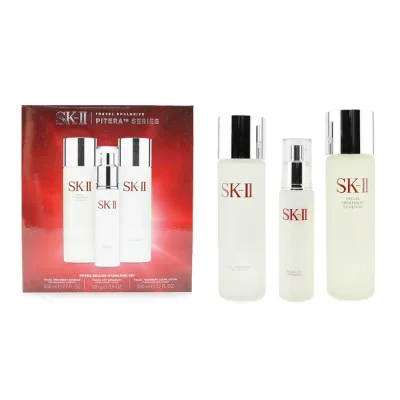 SK-II ピテラ デラックス ハイドレーティング 3点セット フェイシャル トリートメント エッセンス 230ml + フェイシャル リフト エマルジョン 100g + フェイシャル トリートメント クリア ローション 230ml 3pcs 送料無料 【楽天海外通販】