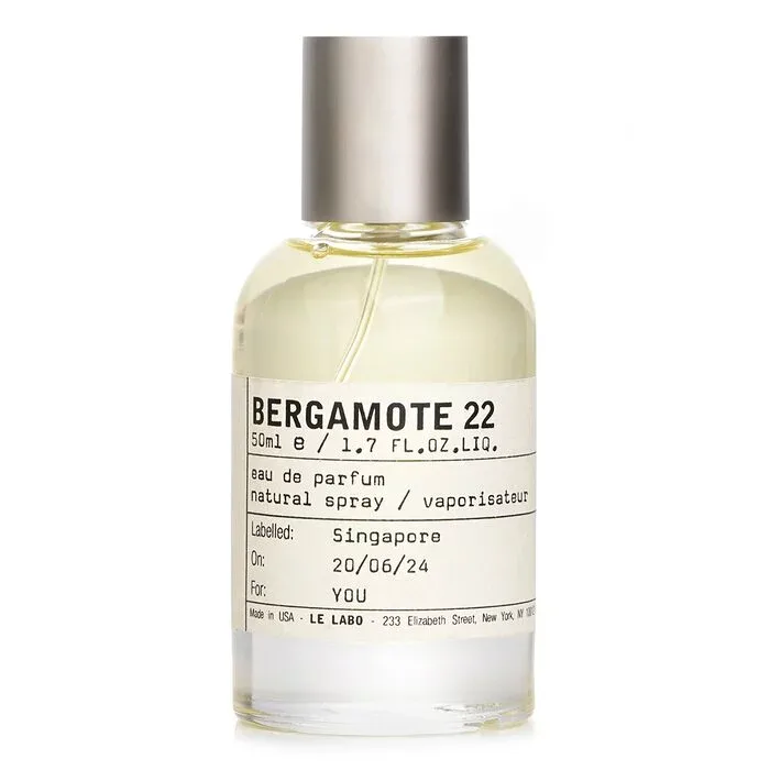 ル ラボ Bergamote 22 Eau De Parfum Spray 50ml Le Labo Bergamote 22 Eau De Parfum Spray 50ml 送料無料 【楽天海外通販】