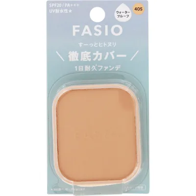 コーセー ファシオ ヒトヌリカバー 耐久ファンデーション 405 ライトオークル