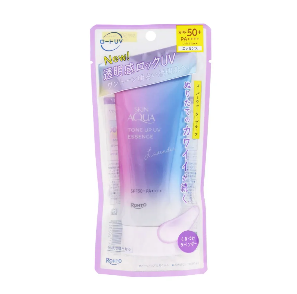 ロート製薬 スキンアクア トーンアップUVエッセンス ラベンダー 70g SPF50+ PA++++
