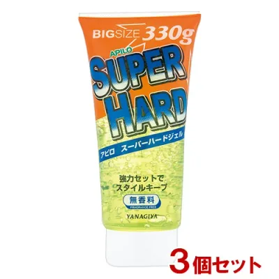 【今だけ限定SALE】柳屋 アピロ スーパーハードジェル 330g×3個セット 整髪料 大容量 ヘビーユーザーにうれしいビッグサイズ YANAGIYA【送料込(北海道除く)】