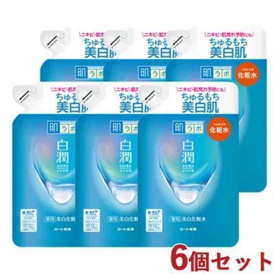 肌ラボ 白潤 薬用美白化粧水 つめかえ用 170ml×6個セット 詰め替え 詰替 肌研 ハダラボ HADALABOロート製薬(ROHTO)【送料込】