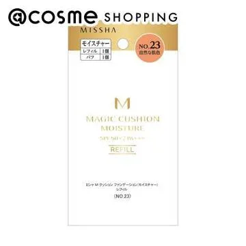 「ポイント10倍 10月24日〜25日」MISSHA(ミシャ) M クッション ファンデーション(モイスチャー) No.23 自然な肌色 レフィル レフィル1個、パフ1個 ファンデーション アットコスメ 正規品