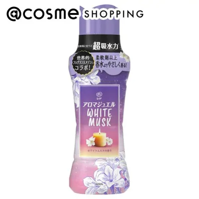 「ポイント10倍 10月20日」 レノア アロマジュエル 香り付け専用ビーズ 本体/ホワイトムスクの香り 420ml 柔軟剤 アットコスメ
