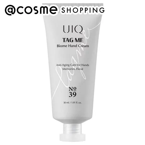 「ポイント10倍 10月24日〜25日」UIQ タグミーバイオーム ハンドクリーム メモリーズ フローラル No.39 30ml、1個 ハンドクリーム アットコスメ