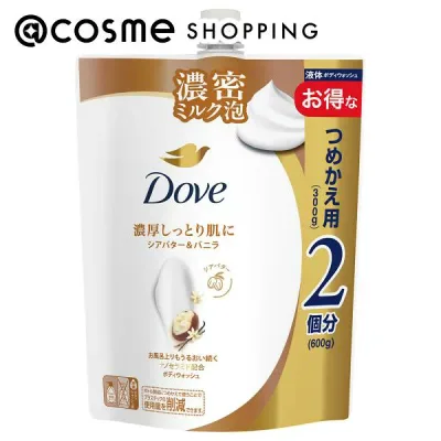 「ポイント10倍 10月24日〜25日」ダヴ ボディウォッシュ 詰め替え/シアバター&バニラ 600g ボディソープ アットコスメ
