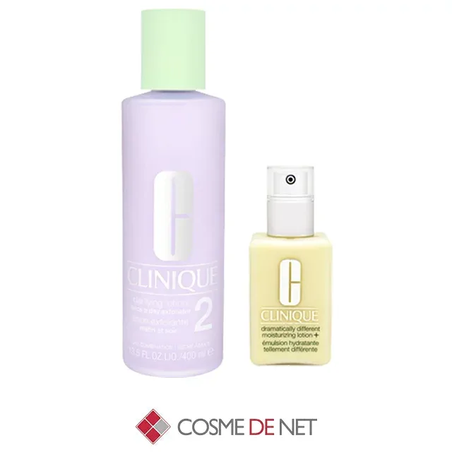 クリニーク スキンケアベーシックA(クラリファイングローション400ml/DDML+125ml) クラリファイングローション2のセット コスメデネット うるおい 角質ケア 乾燥肌 混合肌