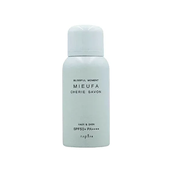 ナプラ ミーファ フレグランスUV スプレー 80g シェリーサボン(napla MIEUFA 日焼け止め SPF50+ PA++++ 美容院 美容室 サロン専売品)