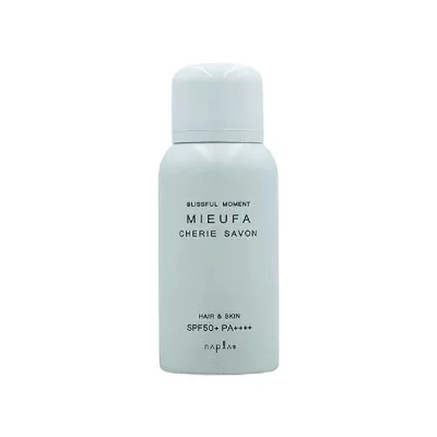 ナプラ ミーファ フレグランスUV スプレー 80g シェリーサボン(napla MIEUFA 日焼け止め SPF50+ PA++++ 美容院 美容室 サロン専売品)