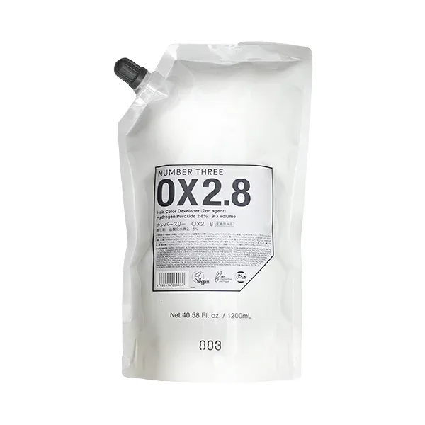 ナンバースリー OX2.8 1200ml(no3 ヘアカラー 第2剤 業務用 美容院 美容室 サロン専売品)