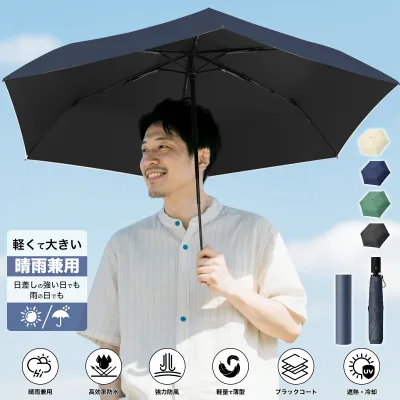 折りたたみ傘 メンズ 大きめ 自動開閉 晴雨兼用 日傘 雨傘 完全遮光 UVカット 高撥水 遮熱 耐風 丈夫 通勤 通学 旅行 紳士傘 軽量 携帯便利 送料無料 ギフト